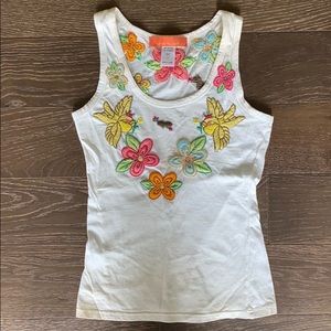 Sweet by Miss Me embroidered tank top